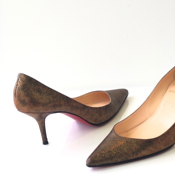 🎈SOLD🎈Christian Louboutin Metallic Heels - Picture 2 of 7